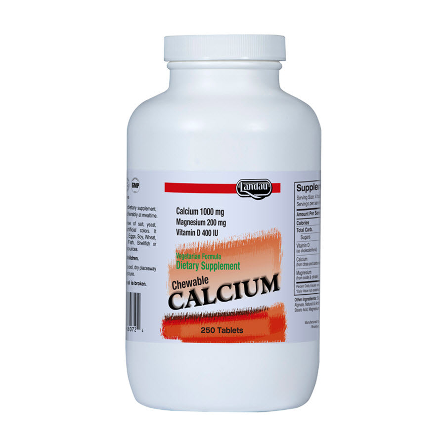 Landau Chewable Calcium Magnesium with Vitamin D, 250 Tablets