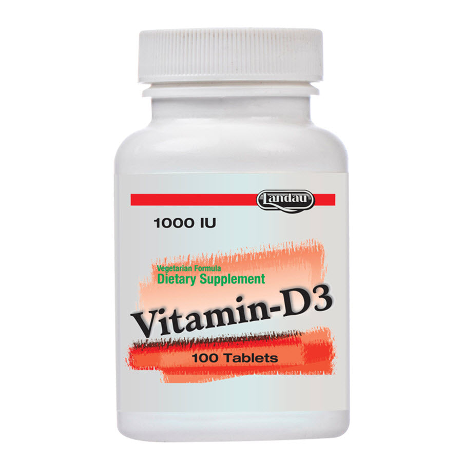 Landau Vitamin D3 1000 IU, 100 Tablets