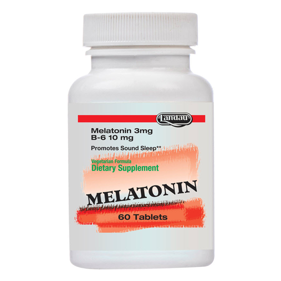 Landau Melatonin 3 Mg Plus B6, 60 Tablets