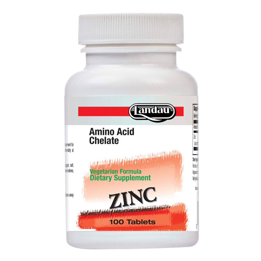 Landau Zinc (Amino Acid Chelate) 50 Mg, 100 Tablets