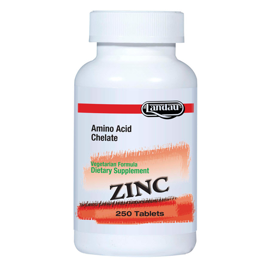 Landau Zinc (Amino Acid Chelate) 50 Mg, 250 Tablets