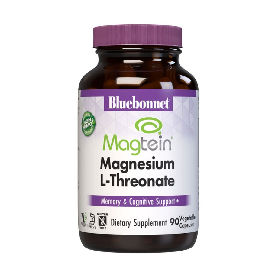 Bluebonnet Magnesium L-Threonate - 90 Vegetable Capsules