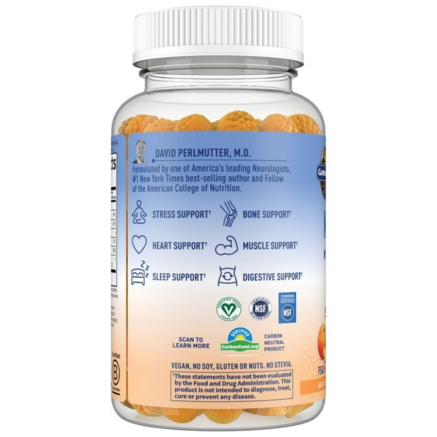 Garden of Life Dr. Formulated Magnesium With Pre & Probiotics, Peach, 60 Gummies