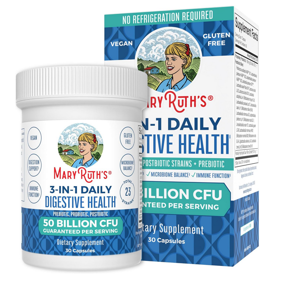 MaryRuth's 3-in-1 Daily Digestive Health Capsules 30 count