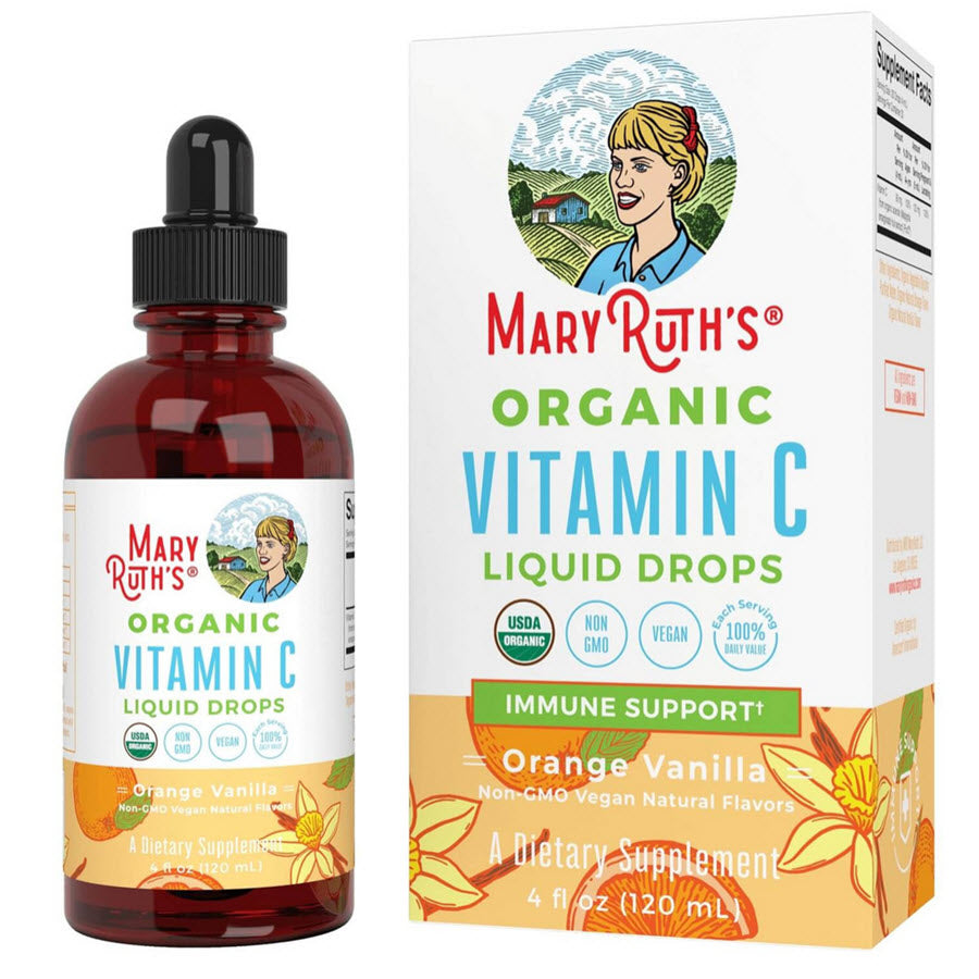 MaryRuth's Organic Orange Vanilla Vitamin C Liquid Drops 1 fl. oz.