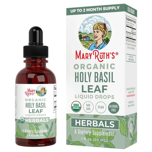 MaryRuth's Organic Holy Basil Liquid Drops 1 fl. oz.