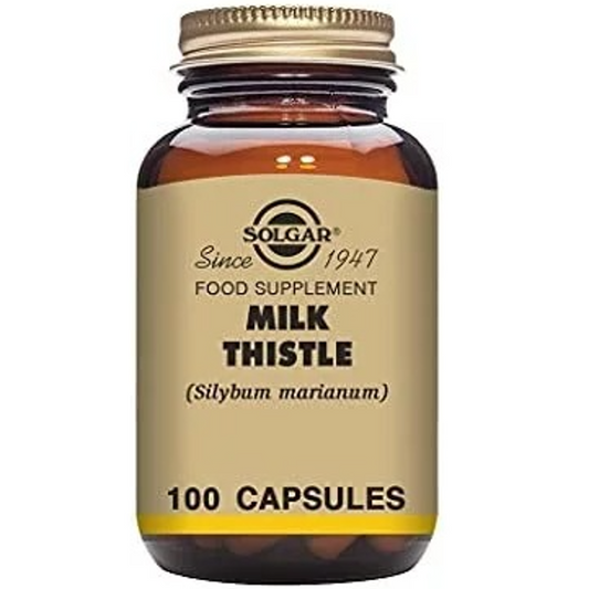 Solgar Milk Thistle 100 mg F/P, 100 Vegetable Capsules