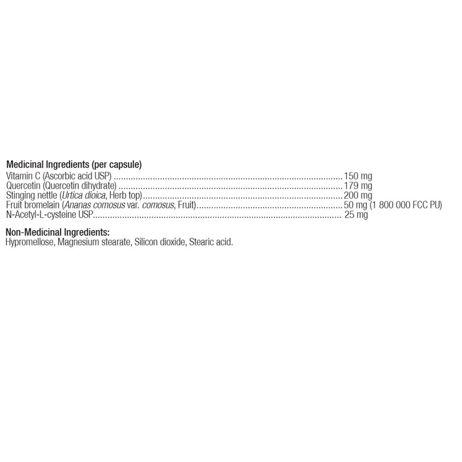 Ortho Molecular Natural D-Hist, 120 Capsules