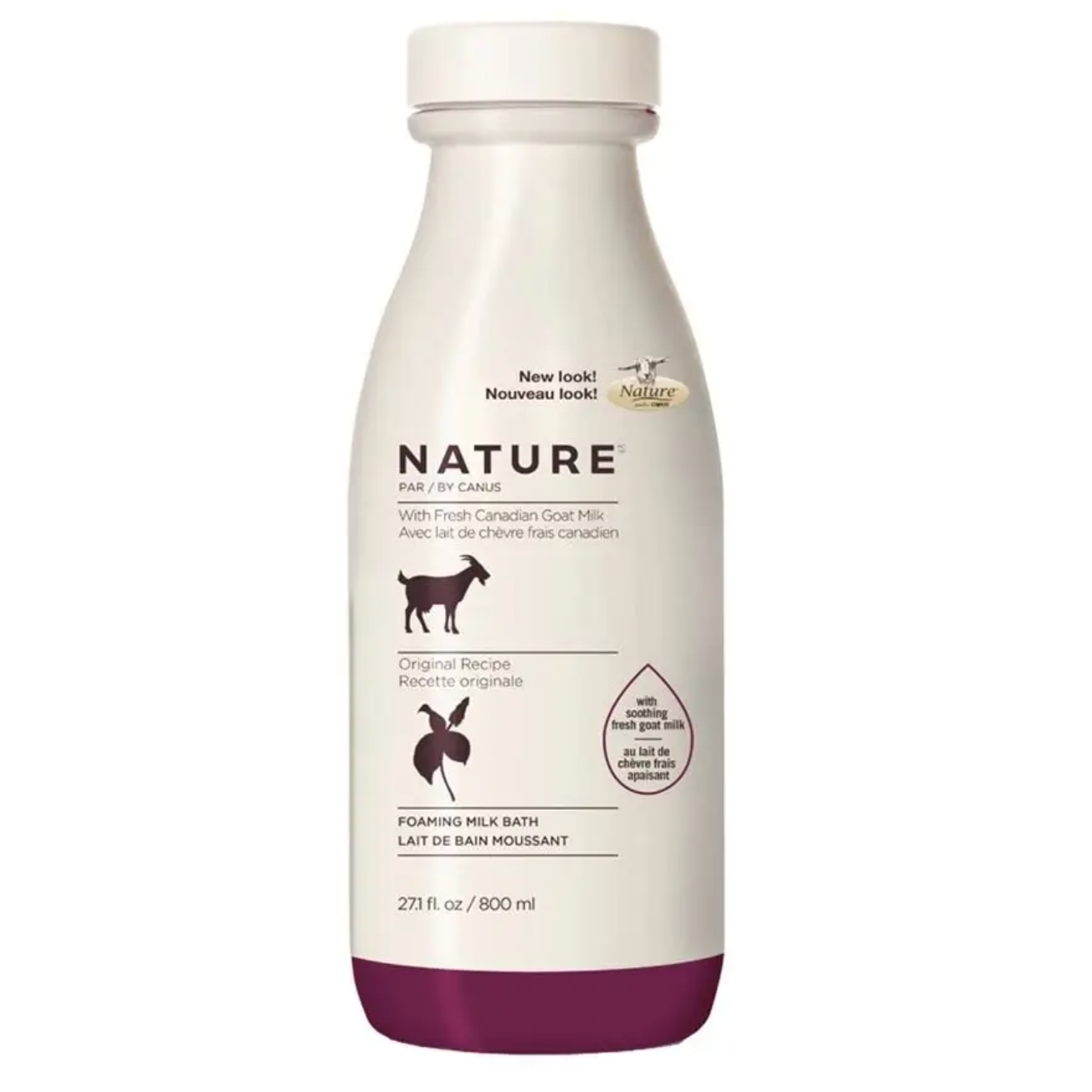 Nature by Canus Original Foaming Milk Bath with Fresh Goat's Milk 27.1 fl. oz