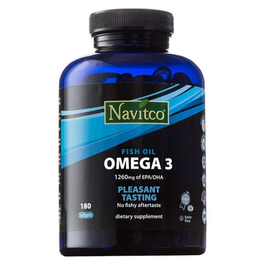 Navitco Omega-3 Fish Oil 3000 mg, 180 Softgels