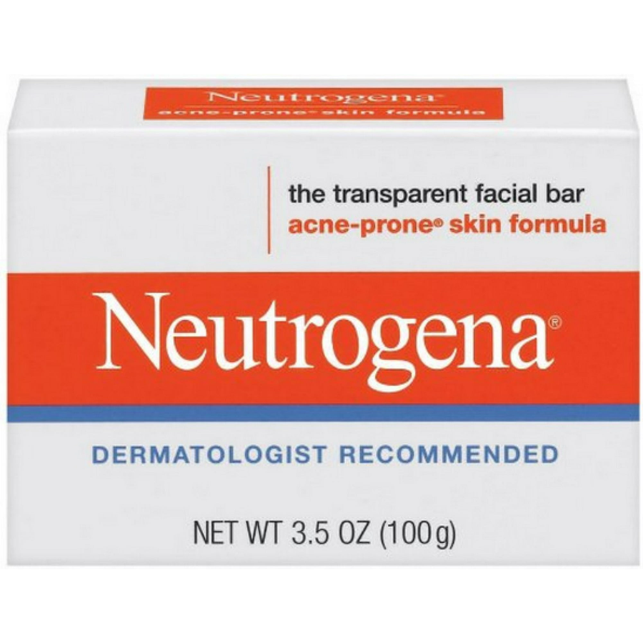 Neutrogena The Transparent Facial Bar Soap With Acne-Prone Skin Formula, 3.5oz