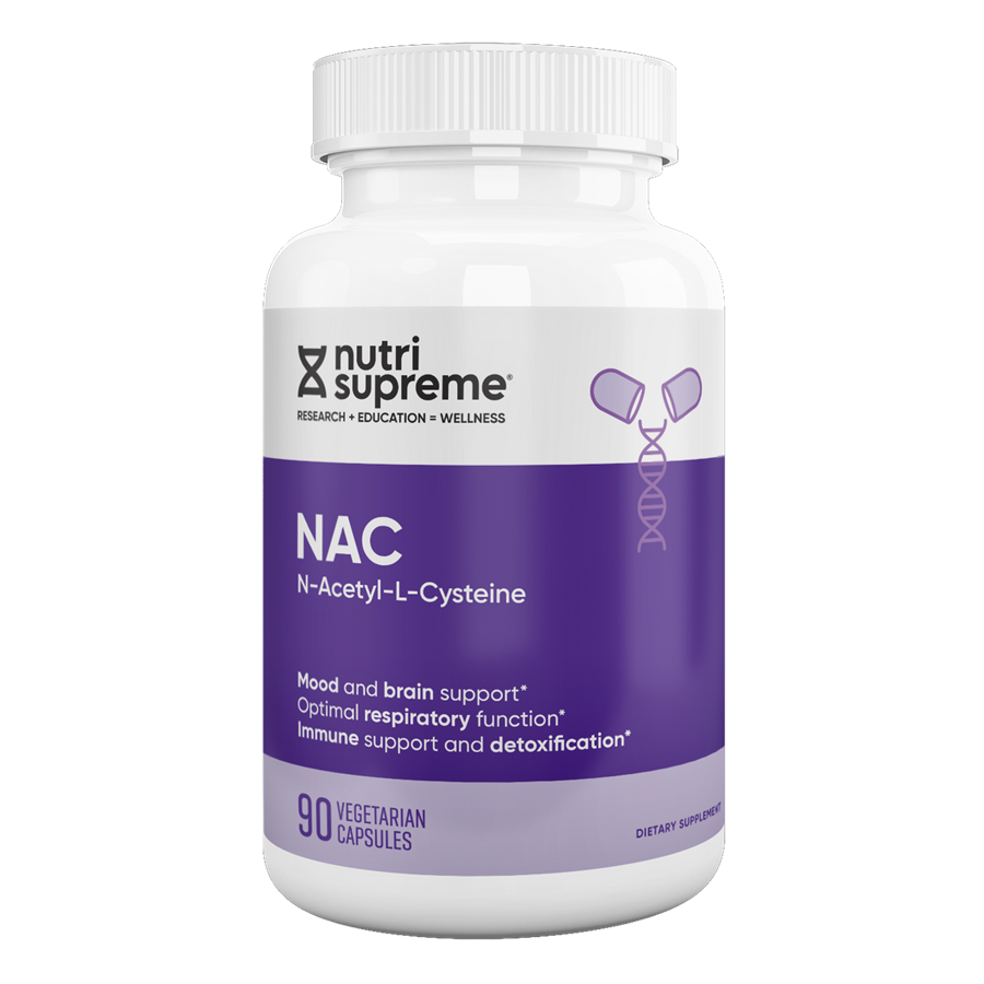 Nutri-Supreme Research NAC N-Acetyl-L-Cysteine 600 Mg, 90 Vegetarian Capsules