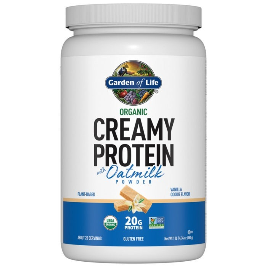 Garden of Life Organic Creamy Protein with Oatmilk Vanilla Cookie, 14.34 oz.