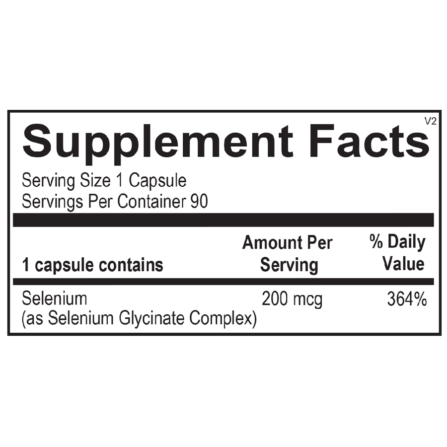 Ortho Molecular Reacted Selenium - 90 Capsules