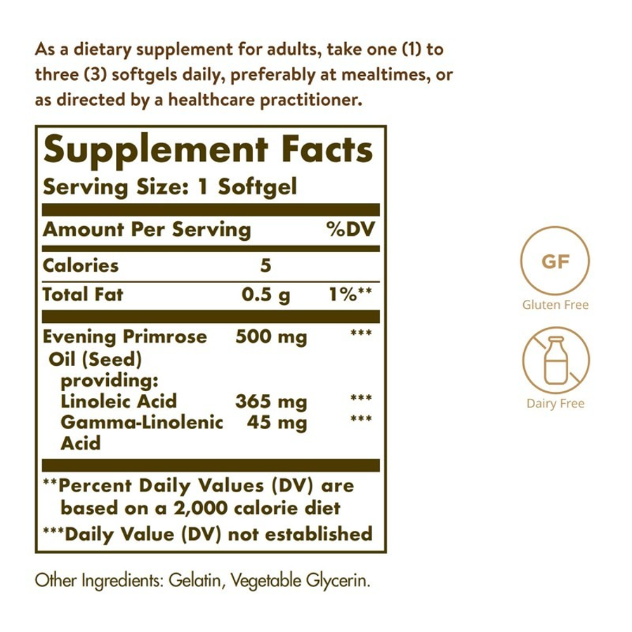 Solgar Evening Primrose Oil 500mg 90 Softgels