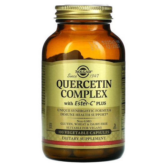 Solgar Quercetin Complex with Ester-C Plus, 100 Vegetable Capsules