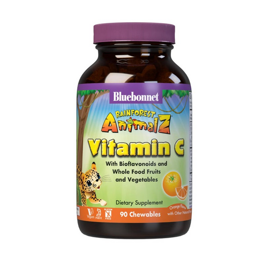 Bluebonnet Super Earth Rainforest Animalz Vitamin C Natural Orange Vegetarian - 90 Tablets