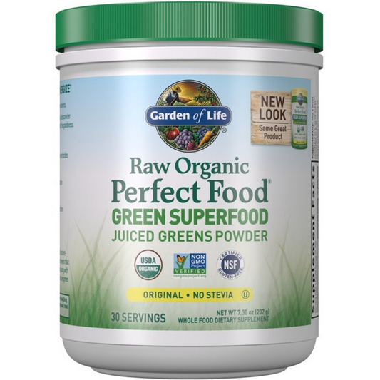 Garden of Life Raw Organic Perfect Food Green Superfood Powder, 7.4 oz.