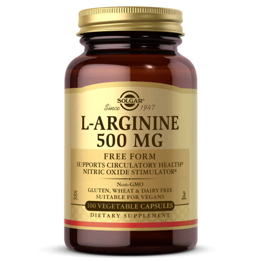 Solgar L-Arginine 500 mg - 100 Vegetable Capsules