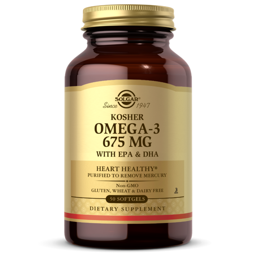 Solgar Omega-3 740 mg Kosher, 50 Softgels