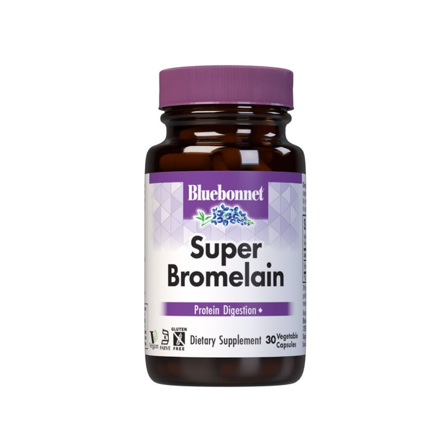 Bluebonnet Super Bromelain 500 mg - 30 Vegetable Capsules