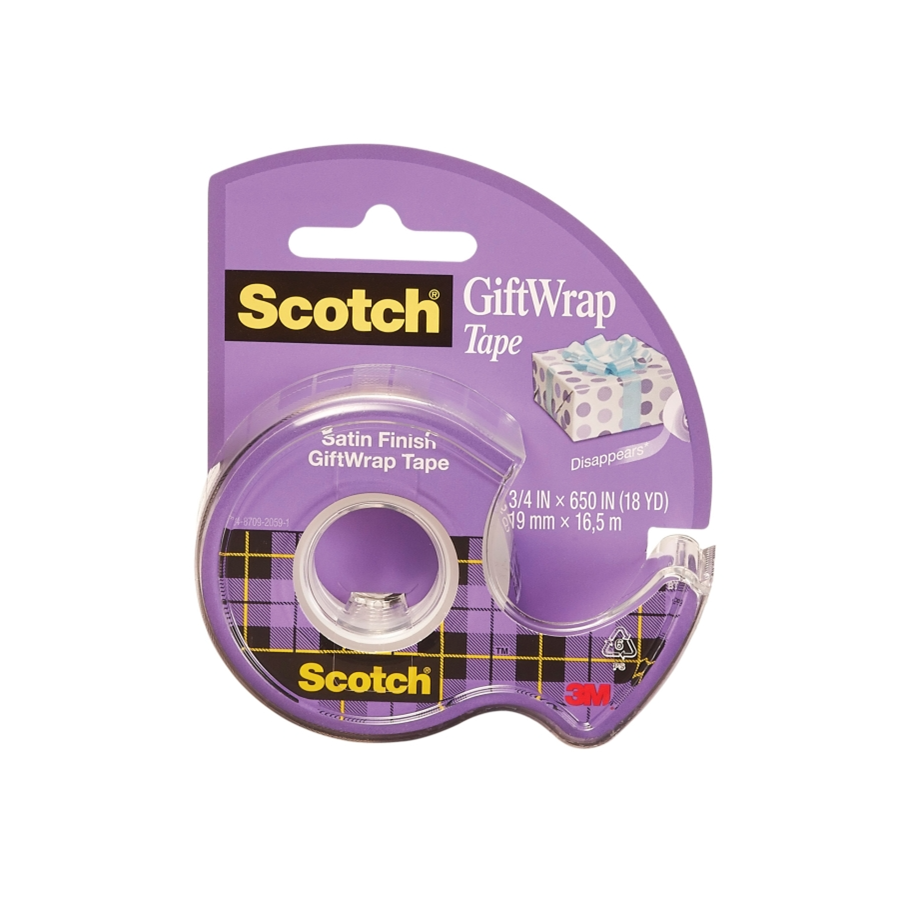 Scotch Transparent Tape Satin 3/4" x 650"