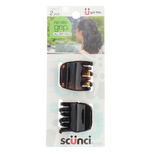 Scunci No-Slip Grip Chunky Jaw Clip, 2ct