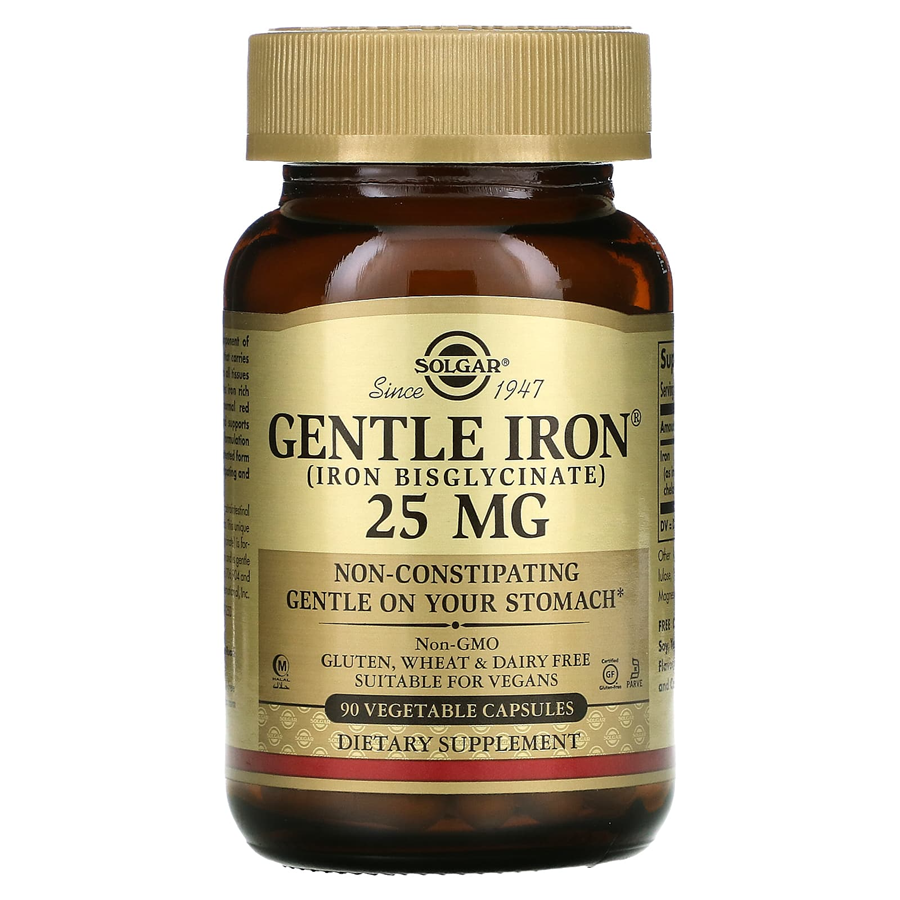 Solgar Gentle Iron, 90 Vegetable Capsules