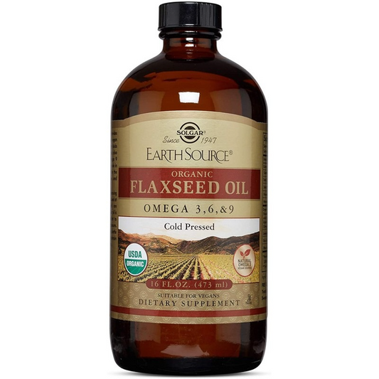 Solgar Earth Source Organic Flaxseed Oil, 16 Oz Softgels