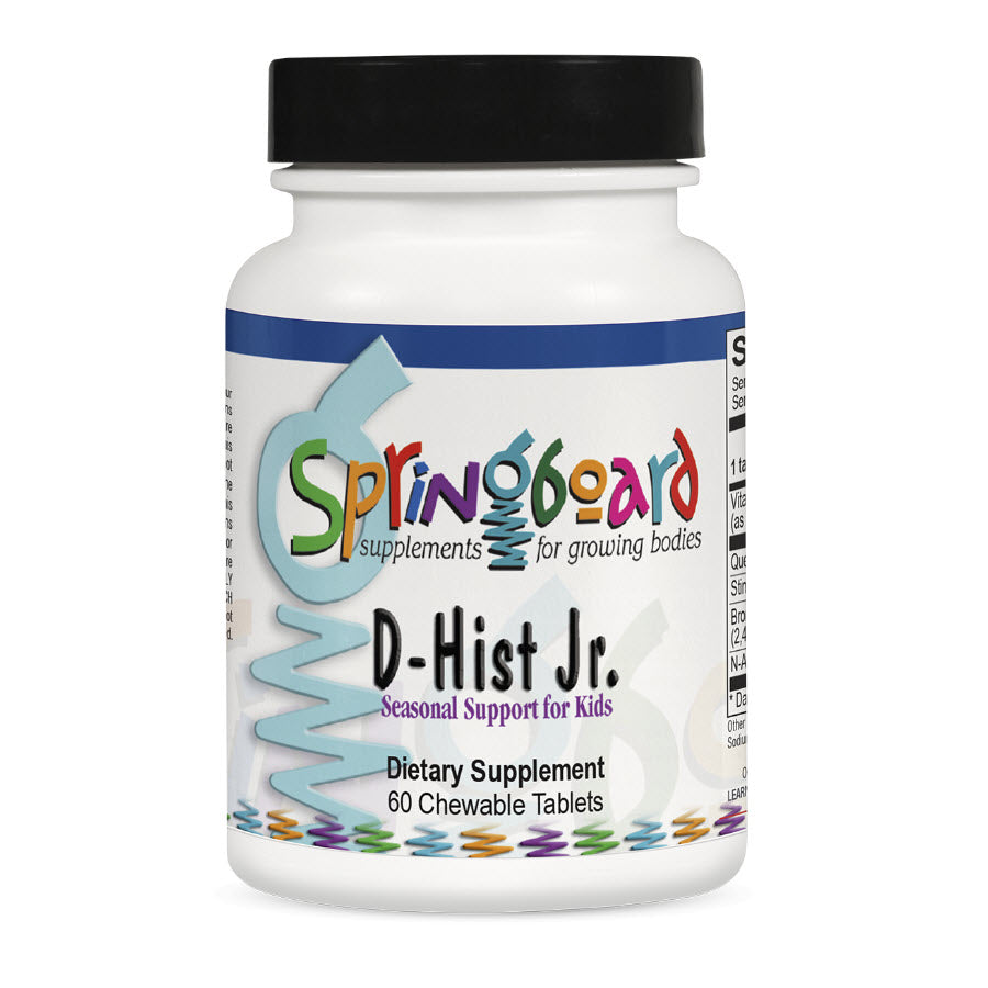 Springboard D-Hist Jr Seasonal Support for Kids, 60 Chewable Tablets