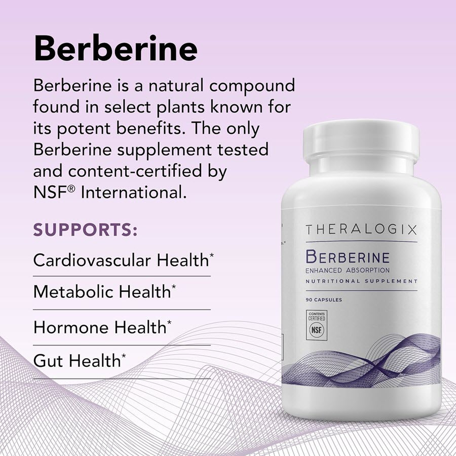 Theralogix Berberine Enhanced Absorption - 90-Day Supply - 90 Capsules