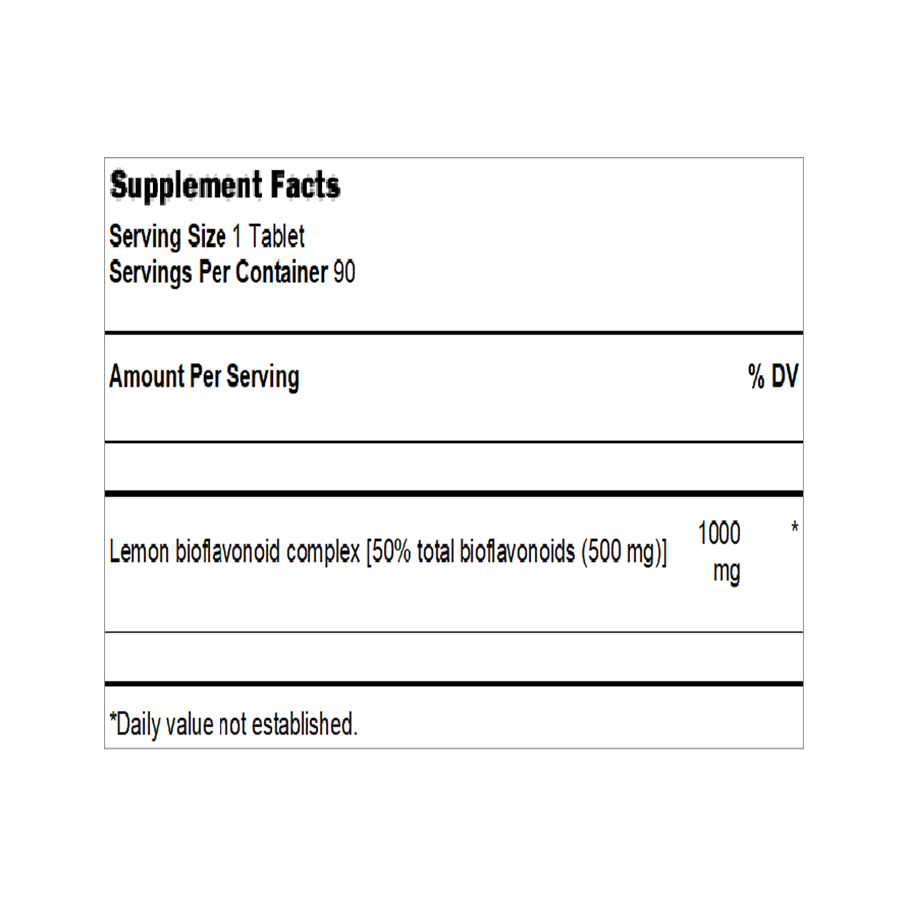 Maxi Health Lemon Bioflavonoids 1000 mg, 90 Tablets