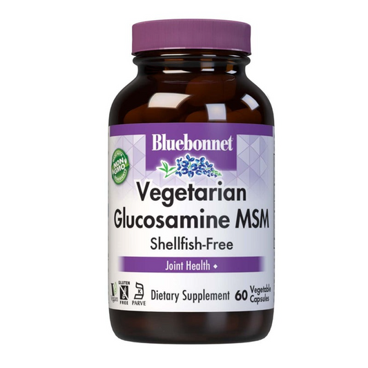 Bluebonnet Vegetarian Glucosamine MSM - 60 Vegetable Capsules