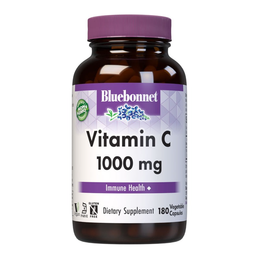 Bluebonnet Vitamin C 1000 mg, - 180 Vegetarian Capsules