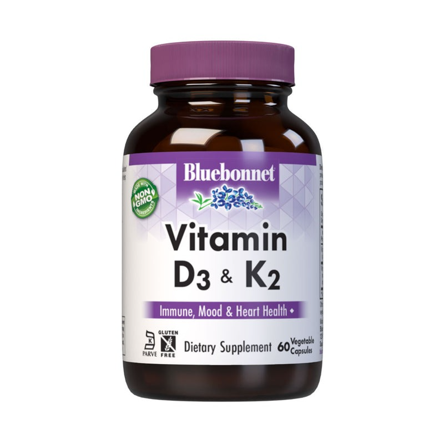 Bluebonnet Vitamin D3 & K2 60Caps