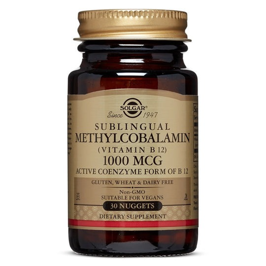 Solgar Vitamin B-12 1000 Mcg Methylcobalamin, 30 Nuggets