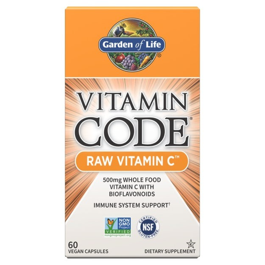 Garden of Life Vitamin Code - Vitamin C, 60 Vegan Capsules