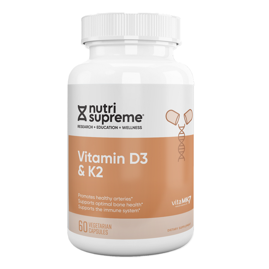 Nutri-Supreme Research Vitamin K2 with D3, 60 Vegetarian Capsules