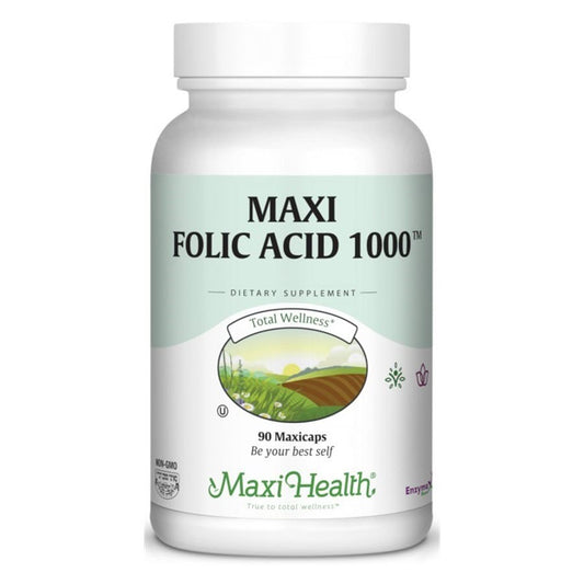 Maxi Health Folic Acid 1000 mcg, 90 Maxicaps