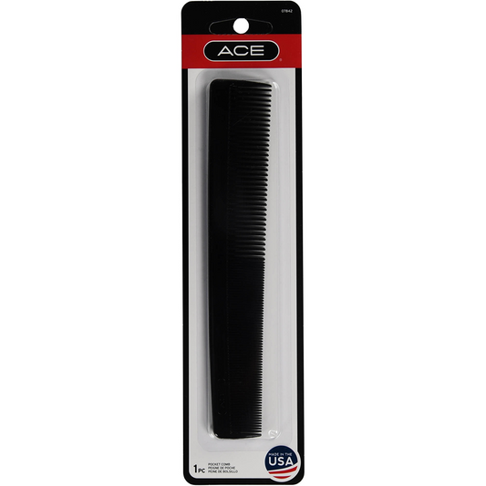 Ace Barber Comb, Black - 1 Count