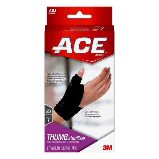 3M Ace Thumb Stabilizer Black, Adjustable, 1 count