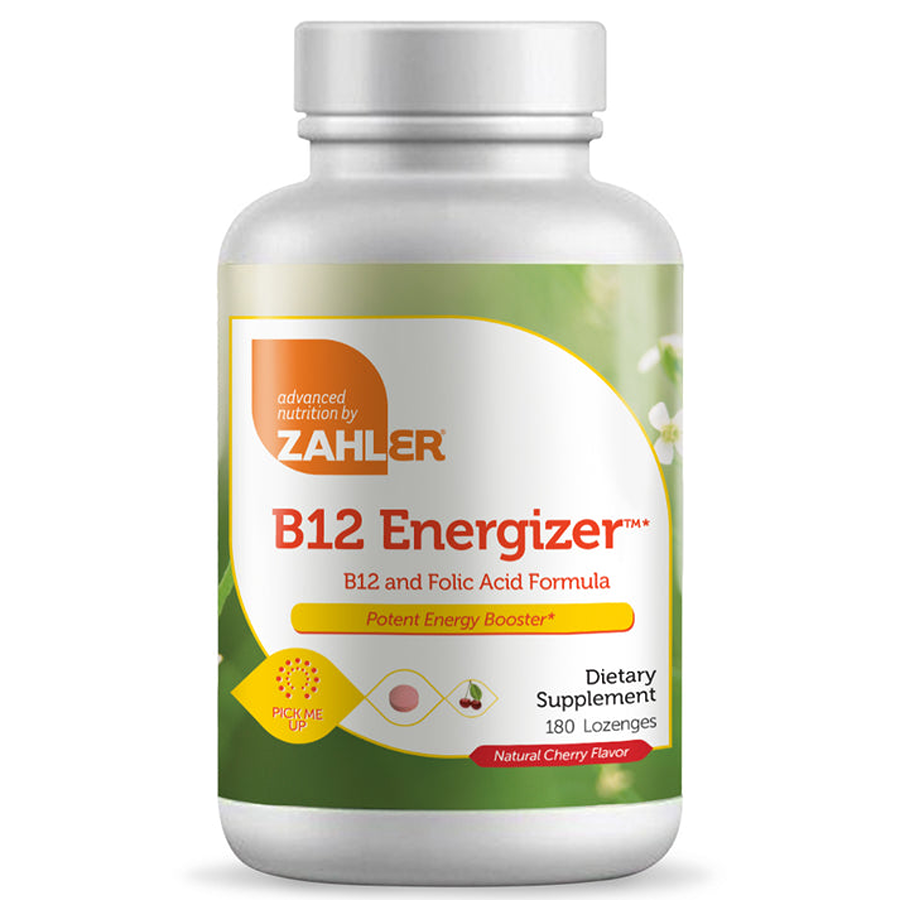 Zahler B12 Energizer 1000 Mcg Cherry Flavor, 180 Lozenges