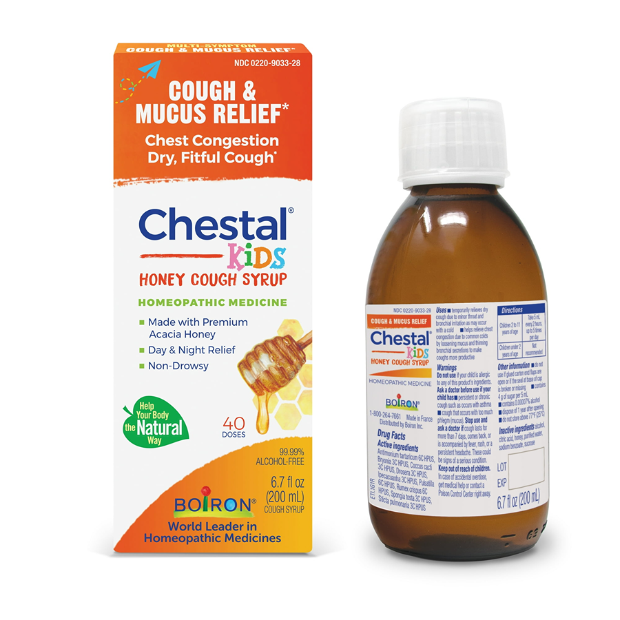 Boiron Chestal Kids Honey Homeopathic Medicine For Cough & Chest Congestion - 6.7 fl oz Liquid