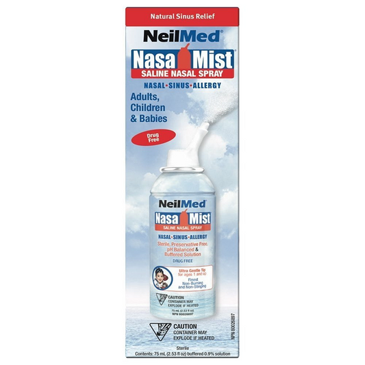 Neilmed Nasamist Isotonic Saline Spray For Allergy & Sinus, 75 ml