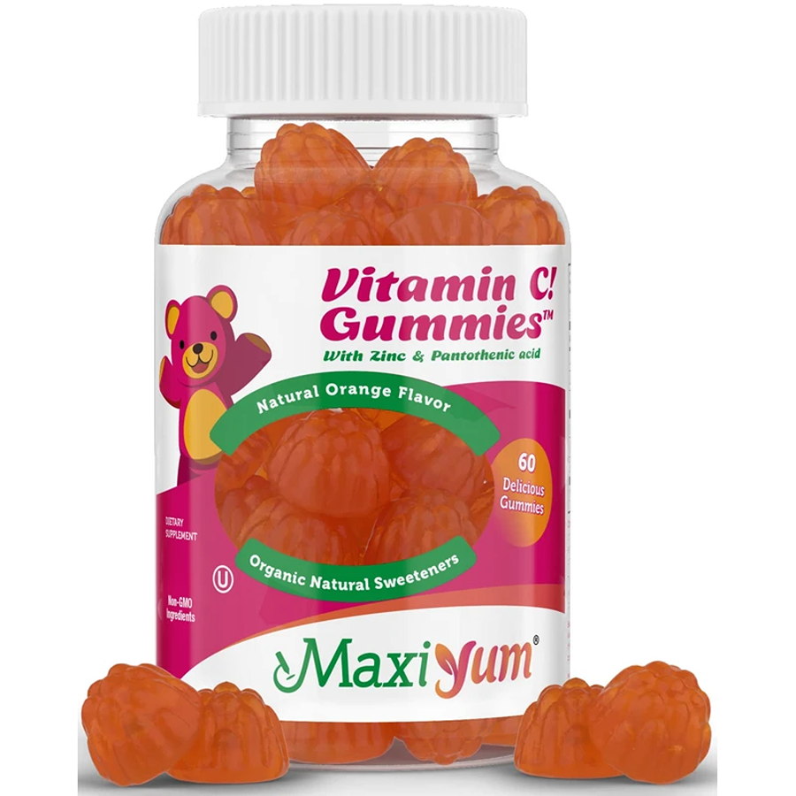 Maxi Health Vitamin C 60 mg C-Licious! Gummies Orange Flavor, 60 Jellies