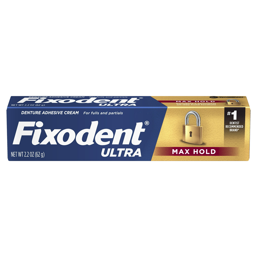 Fixodent Ultra Max Hold Dental Adhesive Cream, 2.2oz