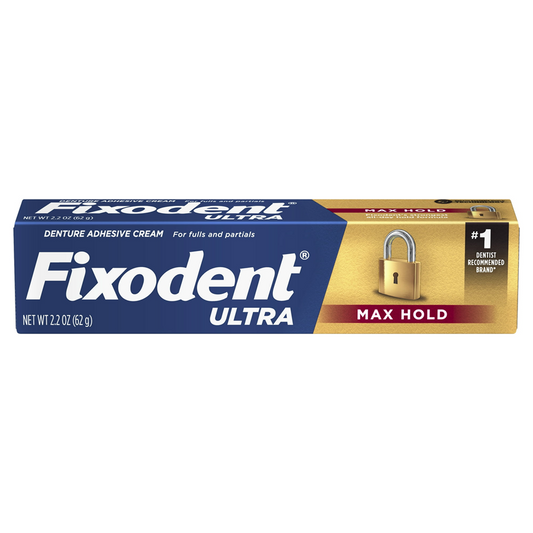 Fixodent Ultra Max Hold Dental Adhesive Cream, 2.2oz