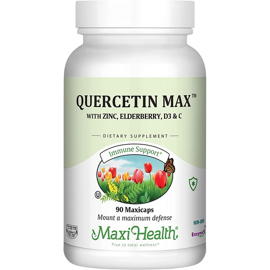 Maxi Health Quercetin Max - Vitamin C, D, Zinc plus Elderberry, 90 Capsules