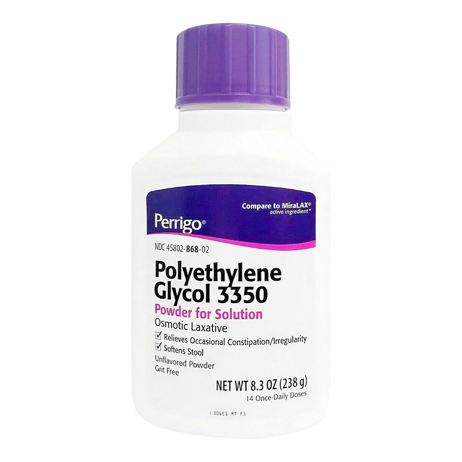 Perrigo Polyethylene Glycol 3350 Oral Solution Powder for Irregularity - 8.3oz