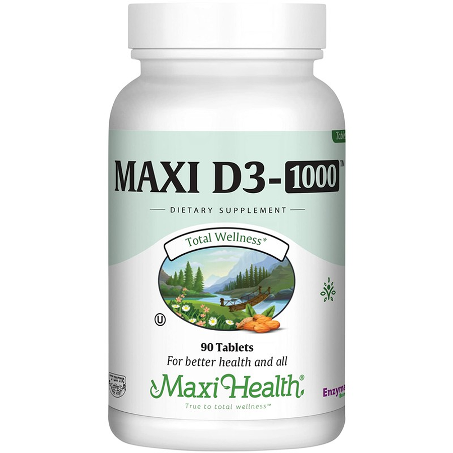 Maxi Health Vitamin D3 1000 IU, 90 Tablets